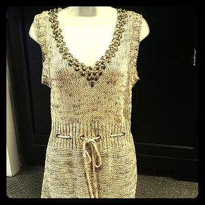 Vertigo Bronze Sweater Dress